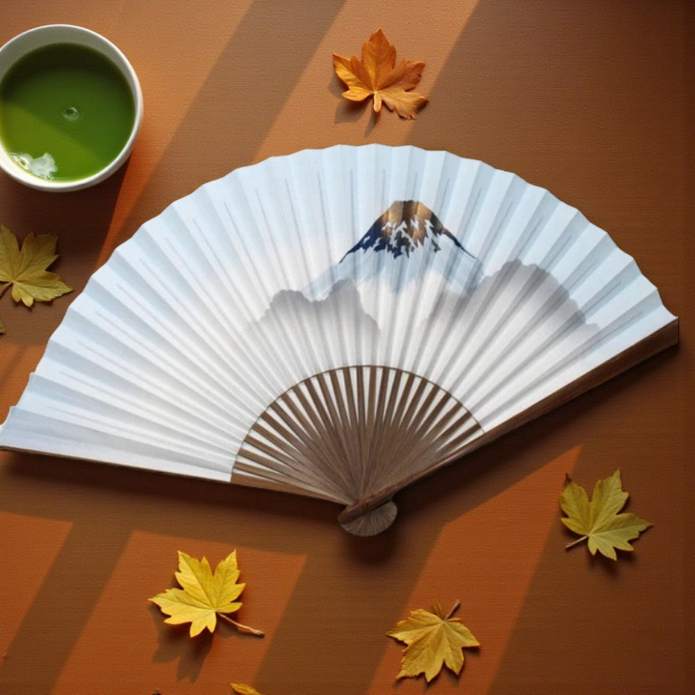Kyoto Folding Fan “Fuji-san” – Traditional Japanese Bamboo Sensu