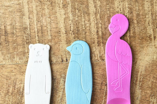 Takakuwa Aluminum Ice Cream Spoon – Tsubame-Sanjo Animal Series (Polar Bear / Penguin / Flamingo)