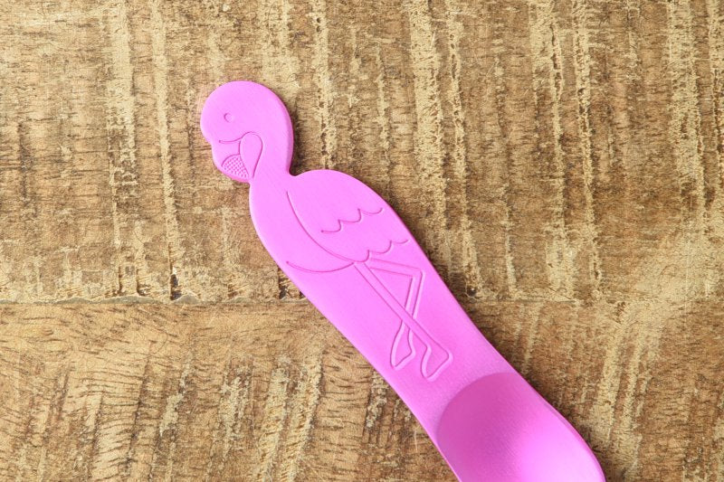Takakuwa Aluminum Ice Cream Spoon – Tsubame-Sanjo Animal Series (Polar Bear / Penguin / Flamingo)
