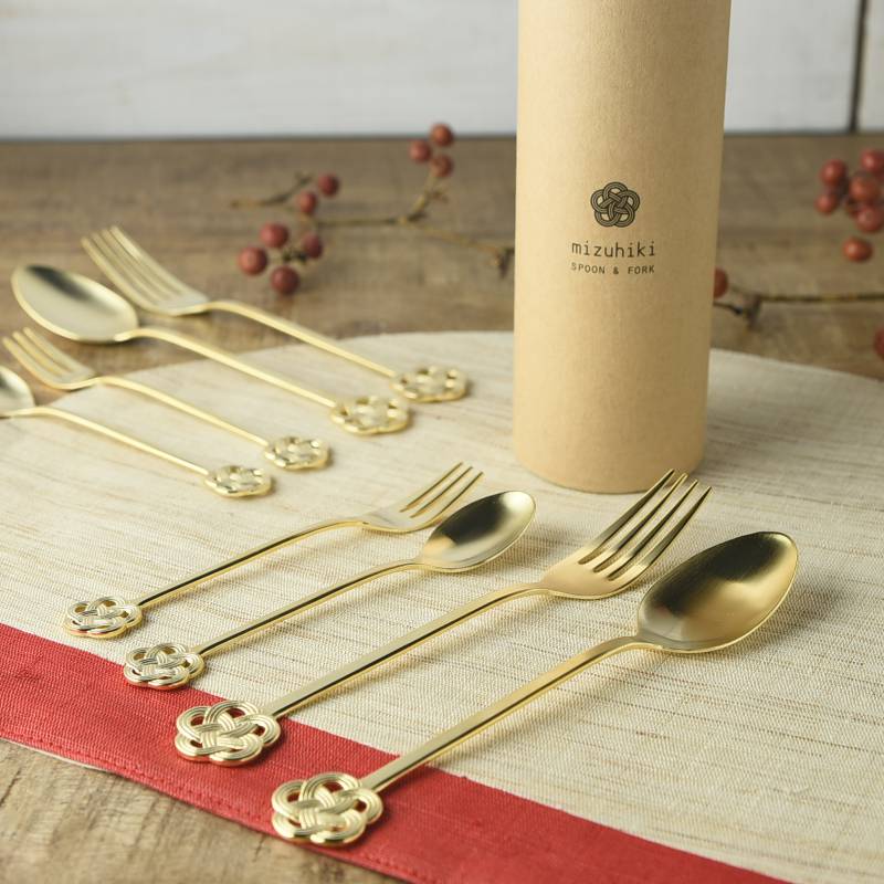 mizuhiki Cutlery & Cutlery Rest Set – Tsubame-Sanjo Celebration Tableware Collection