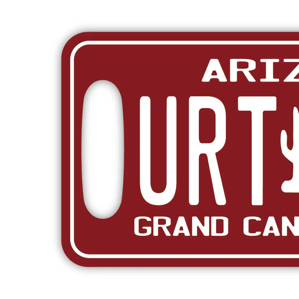 【ラゲッジタグ】アリゾナ1980's/オリジナルアメリカナンバープレート型・おしゃれ ・紛失防止タグ