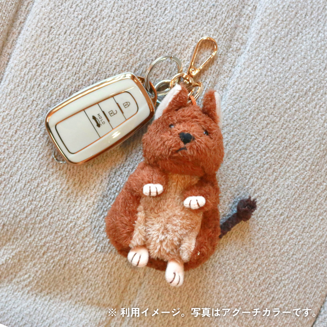 デグーのぬいぐるみチャーム（サンド）