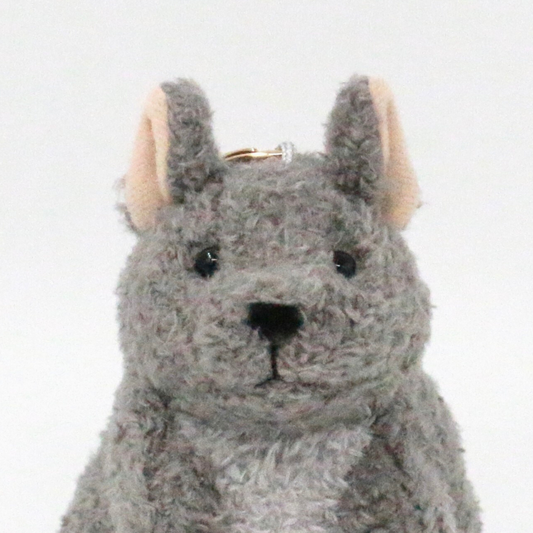 デグーのぬいぐるみチャーム（ブルー）