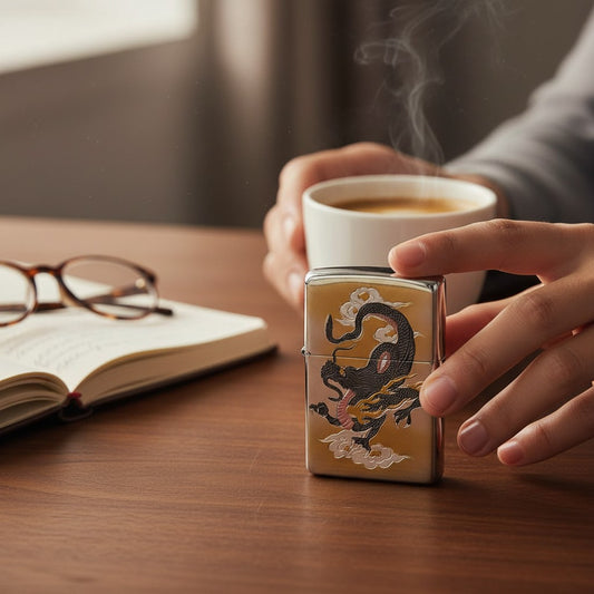 Cloud Dragon ZIPPO Windproof Lighter – Japanese Dragon Design 雲龍和柄 ZIPPO 防風打火機｜日式龍紋設計款