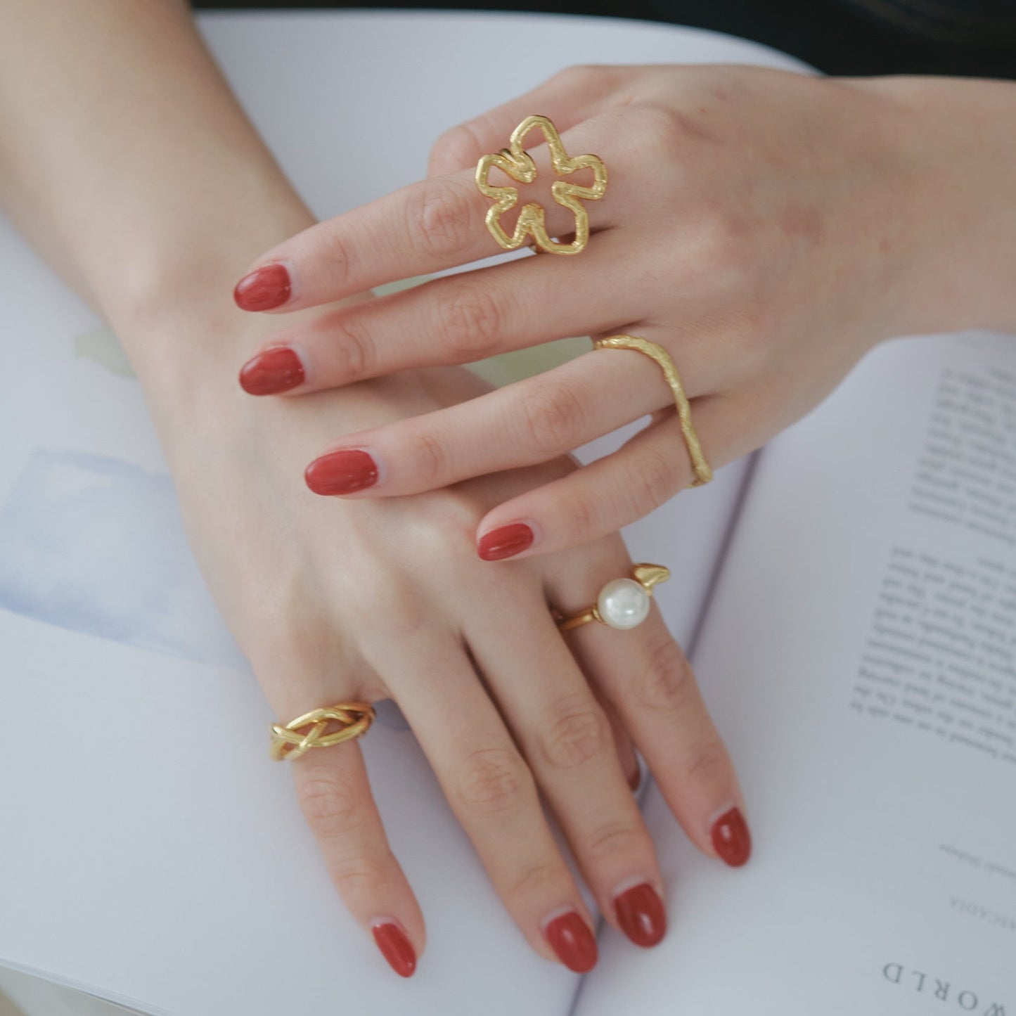 Tube Flower Ring